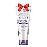 Jergens Lavender Body Butter Hand and Body Lotion, Moisturizer for Women, with Essential Oils for Indulgent Moisturization, 7 Oz