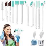 11 Pcs Humidifier Cleaner Brush Set, Crevice Cleaning Brush Small Detail Cleaning Brushes for Humidifiers, Keyboards, Tiles, Bottles & Tight Spaces | Portable Home/Travel Clean Tools