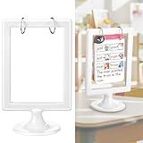 Geelin Mini Anchor Chart Holder 4 x 6 Inches Learning Card Stand Anchor Chart Storage Double Sided Card Display for Holding Alphabet Number Vocabulary Paper Organization Interactive Displays(1 Pcs)