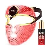 FAQ 202 Face Mask Device + Red Light Peptide Serum Bundle – 8-Mode Wireless Mask with 600 Light Points – Wearable Skincare Set