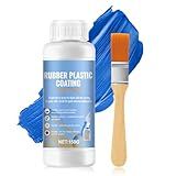 WANJAO Tool Dip Rubber Coating, Plastic Dip Matte Liquid Rubber dip Flexible Peelable Protective Tool Handle dip Coating with Brush for Pliers and Jewelry Tools DIY Craft, 150g Blue