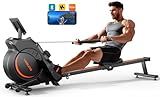 YOSUDA Magnetic Rowing Machine 350 LB Weight Capacity - Rower Machine for Home Use with LCD Monitor, Tablet Holder and Comfortable Seat Cushion