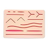 Suture Practice Pads 3 Layer with 14 Wound 5x7", Suture Practice Kit, Durable Silicon Skin Suture Pad to be Used by Students for Training and Practice of Medical, Veterinarian Students and Nurses