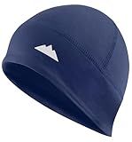 Tough Headwear Skull Cap for Men - Beanie Hats - Skullcap - Skully Beanie Cap - Cooling Skull Caps for Men Locs Sweat Dreads Running - Sweat Wicking Lightweight Helmet Liner Navy Blue