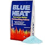 Blue Heat Snow & Ice Melter, Heat-Generating Pellets, Non-Staining Melt, 20 Lb Bag - Ice Remover for Driveway, Concrete, Sidewalk, and Outdoor Spaces
