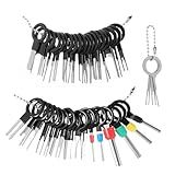 Grevosea Terminal Removal Tool Kit for Car, 41 Pieces Electrical Pin Removal Tool Kit Electrical Wire Connector Pin Release Extractor Tool Set for Most Connector Terminal Household Devices Black