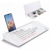 TSJ OFFICE Small Desktop Whiteboard -Glass Dry Erase Board Computer Keyboard Stand White Board Surface Pad with Drawer, Desk Organizers with Accessories for Office, Home, School Supplies - White