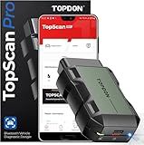 TOPDON TopScan Pro, Wireless OBD2 Scanner Bluetooth for iOS & Android, Diagnostic Scan Tool All System for Car, Bi-Directional Scanner, Code Reader with 13+ Hot Reset Service, FCA AutoAuth