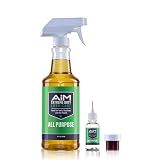 PlanetSafe Lubricants Home & Industrial Gym Equipment Maintenance Kit: AiM Extreme Duty Lubricant (16 oz) & AiM Grease (0.5 oz) Bundle with Precision Applicator - Medium Kit