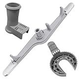 154568002 Dishwasher Lower Spray Arm Assembly with 5304518968 Support & 5304506518 Trap Drain Filter Replacement for Frigidaire Electrolux Kenmore Dishwasher 1545680 5304517203 154568001 154414101