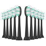 XIAOHEAD Replacement Toothbrush Heads 10 Pack for AquaSonic Black Series and Vibe Series Electric Toothbrush