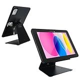 DDSHOW Desktop Anti-Theft Security Stand Holder for 2025 iPad 11" (A16) 11th/ 2022 iPad 10.9" 10th Gen.,with Lock and Key,Flip &360°Rotating Horizontal or Vertical Design(Black)
