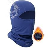 baleaf Balaclava Face Mask Men Waterproof Ski Mask for Women Cold Weather Fishing Gear Skiing Snowboarding Motorcycle Face Blue
