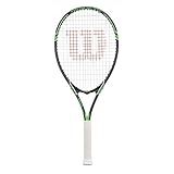 Wilson Tour Slam Adult Recreational Tennis Racket - Grip Size 3 - 4 3/8", Grey/Green