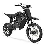 WindoenRide RM7 Electric Dirt Bike for Adults & Teens, 2200W Peak, 48V 22.5Ah, 37 MPH Top Speed, Up to 45 Miles, 14"/12" Tire Off-Road EBike, Dual Hydraulic Disc Brakes, Rear Air Suspension, Age 13+