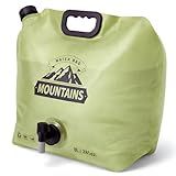 CoreMuse Camping Water Container 2 Gallon Collapsible Water Jug with Spout - Reusable Plastic Flasks, Foldable Empty Gallon Jug for Water Storage, Water Bag for Outdoor Hiking Emergency Prep (1 Pack)