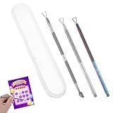 TIESOME 3Pcs Metal Lottery Scratch Off Tool, Lottery Ticket Scratcher Tool Lottery Ticket Holders Multi-Use Scratch Off Tool Backscratchers Scratch Off The Hard to Remove Pin Numbers on Present Cards