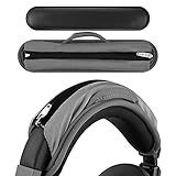 Geekria Medium Hook and Loop Headband Cover + Pad Set/Headband Protector with Zipper/DIY Installation No Tool Needed, Compatible with ATH Bose Beats JBL Hyperx Sony Headphones (Grey)