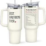 SUCHAGIFT Gifts for Girlfriend - Girlfriend Couple Gift for Women - Anniversary, Valentines, Christmas, Birthday Gifts Ideas for Her - Romantic Gift for Couple - 40 Oz Stainless Steel Tumbler