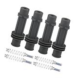 Hihaha 4 Set Engine Ignition Coil Boot Kit No.1208092/1208096/19005362 Fit for Chevrolet Cruze 2011-2015 Durable Material