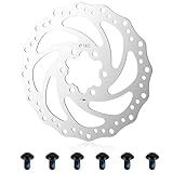140mm Bike Disc Brakes Disc Brake Rotor with 6 Bolts Disk Brakes for Bike Electric Scooter Brake Rotor 6 Hole Stainless Steel Bicycle Rotors for Road Bikes Mountain Bicycle Electric Scooter