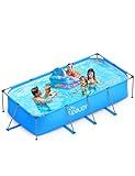 EVAJOY 14ft x 7ft x 33in Metal Frame Swimming Pool, Outdoor Rectangular Above-Ground Pool with Steel Frame, Heavy-Duty PVC, Easy Assembly for Backyard, Garden, Lawn