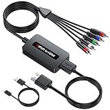 1080P Component to HDMI Converter, YPbPr to HDMI Adapter with Male YPbPr Connector - for Connecting DVD/STB with Female Component Output to HDTVs