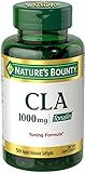 Nature's Bounty Tonalin Pills and Dietary Supplement, Diet and Body Support, 1000 mg, 50 Rapid Release Softgels