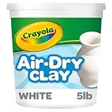 Crayola Air Dry Clay (5lbs), Teacher Supplies, Natural White Modeling Clay for Kids, Sculpting Material, Bulk Craft Supplies for Art Classrooms