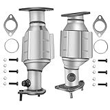 [Left&Right]FortunaFlow Catalytic Converter Compatible with 2005-2018 Nissan Frontier 4.0,2012-2017 Nissan NV1500 NV2500 NV3500 4.0,2005-2012 Nissan Pathfinder 4.0(EPA Compliant with Heat Shield)