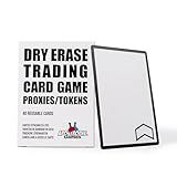 Apostrophe Games Dry Erase MTG Tokens Set of 40 Cards – Reusable Proxies/Tokens for Trading Card Games - 2.5" x 3.5" Cards