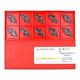 Hopson Tools Carbide Turning Inserts DNMG 432 Dnmg150408 for Semi-Finishing Cutting Steel, Dnmg Insert for Lathe Turning Tools, 10 PCS