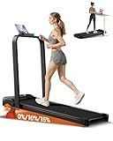 4-in-1 Walking Pad with 10% Incline, Portable Under Desk Treadmill, Foldable Treadmills for Home and Office, 2.5 HP Quiet Walking Pad Treadmill with 300 LBS Capacity