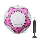 AYANICA Soccer Ball Size 3,4,5 Soft PU for Practice Training Gift Boys Girls Come with Pump and Needle