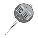 Clockwise Tools Digital Indicator, DITR-0105 0-1 Inch/25.4mm, 0.00005 Inch/0.001mm Resolution, Inch/Metric Conversion, Auto Off
