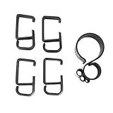 VIVO Cable Management Clips for Desk Monitor Stands, Computer Office Workstation Cord Organization Kit, 1 Pole and 4 Arm Clips, Set of Monitor Mount Wire Holder Hooks, Black, PT-SD-WC05C