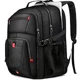 Z-MGKISS Travel Backpack,Extra Large Travel Laptop backpack, Travel Backpack for Men Women with TSA Airline Approved Luggage Bussiness Backpack, Black