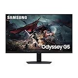 SAMSUNG 32-Inch Odyssey G50D Series QHD Fast IPS G-Sync Compatible Gaming Monitor, 1ms, VESA DisplayHDR 400, 180Hz, AMD FreeSync, Adjustable Stand, Eye Saver Mode, LS32DG502ENXZA, 2024