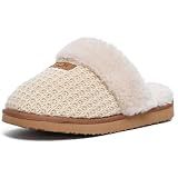OOW Cozy House Slippers for Women with Memory Foam Fuzzy Shoes for Indoor