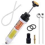 Orion Motor Tech 200mL Manual Fluid Extractor and Filler, Syringe Style Pump for Power Steering Transmission Gear Oil & Brake Fluid Changes, Hand Vacuum Pump for ATV Boat Automotive Fluid Extraction