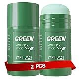 Green Tea Mask Stick Blackhead Remover 2-PACKS, Green Tea Deep Cleanse Mask Stick, Black Head Remover for Face Mask, Natural Extract for Oil Control, and Deep Cleansing Facial Mask for All Skin Types