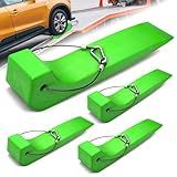 YATOINTO Tire Skates 4 Pack - Heavy Duty Trailer Skids for Car Haulers, Flat Beds, Wreckers, and Rollback Carriers - Effortless Vehicle Loading & Unloading