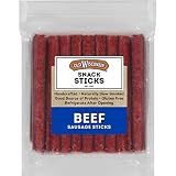 Old Wisconsin Beef Sausage Snack Sticks, Naturally Smoked, Ready to Eat, High Protein, Low Carb, Keto, Gluten Free, 26 Ounce Resealable Package