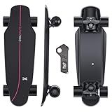 DNASKATE M8 Electric Skateboard with Remote, 15/22Mph Top Speed,9/15/Miles Range,400/800W Hub-Motor, Skateboard for Adults ＆Teens (M8-400W-9Miles)