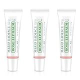Mario Badescu Moisturizing Rose Lip Balm for Dry Cracked Lips, Infused with Coconut Oil and Shea Butter, Ultra-Nourishing Lip Care Moisturizer for Soft, Smooth and Supple Lips, 3 Pack