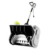 14-Inch Corded Electric Snow Blower, 1500w High-Power Snow Blower, 3500rpm Speed, 20-Foot Snow Throwing Distance with Adjustable Chute and 12A Brushed Motor, Suitable for Yards, Driveways, Sidewalk