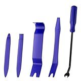 Aodigesa 5Pcs Trim Removal Tool, Auto Clip Pliers Fastener Terminal Remover Set, Plastic Pry Tool Kit for Car Panel/Dash/Door/Audio/Radio/Stereo (5PCS Blue)