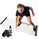 Slide Board for Exercise at Home – 6 ft Slide Board with Bumpers for Multi-Sport Training, Core Strength, Flexibility, Low-Impact Cardio, Durable Home Gym Fitness Equipment for Balance and Agility