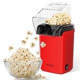OSTBA 1200W Air Popper Popcorn Maker Machine, 12Cups Hot Air Popcorn Popper Electric, Oil-Free Mini Popcorn Machine with Measuring Cup & Butter Traycompact Popcorn Maker for Home & Parties
