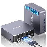 GEEKOM GT2 Mega Ai Mini PC with Latest Intel Core Ultra 9 285H & Arc 140T GPU (99 TOPS) | 32GB DDR5 2TB SSD | Windows 11 Pro | Dual 2.5G LAN, WiFi 7, USB4 | 8K Mini Desktop Computer for Office, Gaming